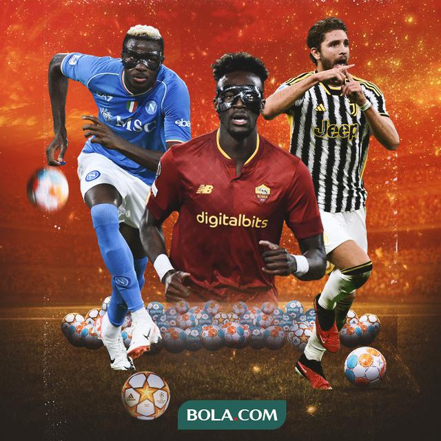 Ilustrasi - Victor Osimhen, Tammy Abraham, Manuel Locatelli