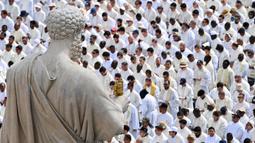 Misa inaugurasi Paus Leo XIV menjadi momen bersejarah yang dinanti umat Katolik di seluruh dunia. (Isabella BONOTTO/AFP)