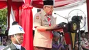 Peringatan Hari Pramuka ke-63 tahun 2024 diikuti sekitar 10.000 anggota pramuka dari seluruh Kwartir Daerah se-Indonesia. (Liputan6.com/Herman Zakharia)