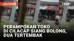 Perampokan terjadi di sebuah toko di Desa Kaliwungu, Kedungreja, Cilacap, Senin (27/3/2023). Tiga pelaku beraksi di siang bolong dengan pistol. Dua korban tertembak di bagian kaki saat melakukan perlawanan.