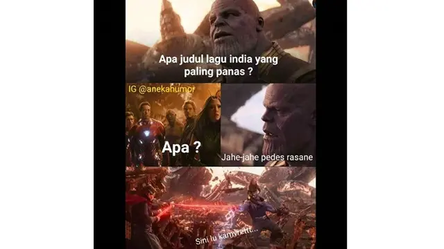 6 Meme Tebak-Tebakan ala Thanos Ini Bikin Geregetan