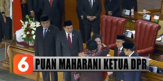 Momen Megawati Beri Selamat ke Puan yang Terpilih Jadi Ketua DPR