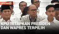 Prabowo dan Gibran Ditetapkan KPU sebagai Presiden dan Wapres Terpilih 2024-2029