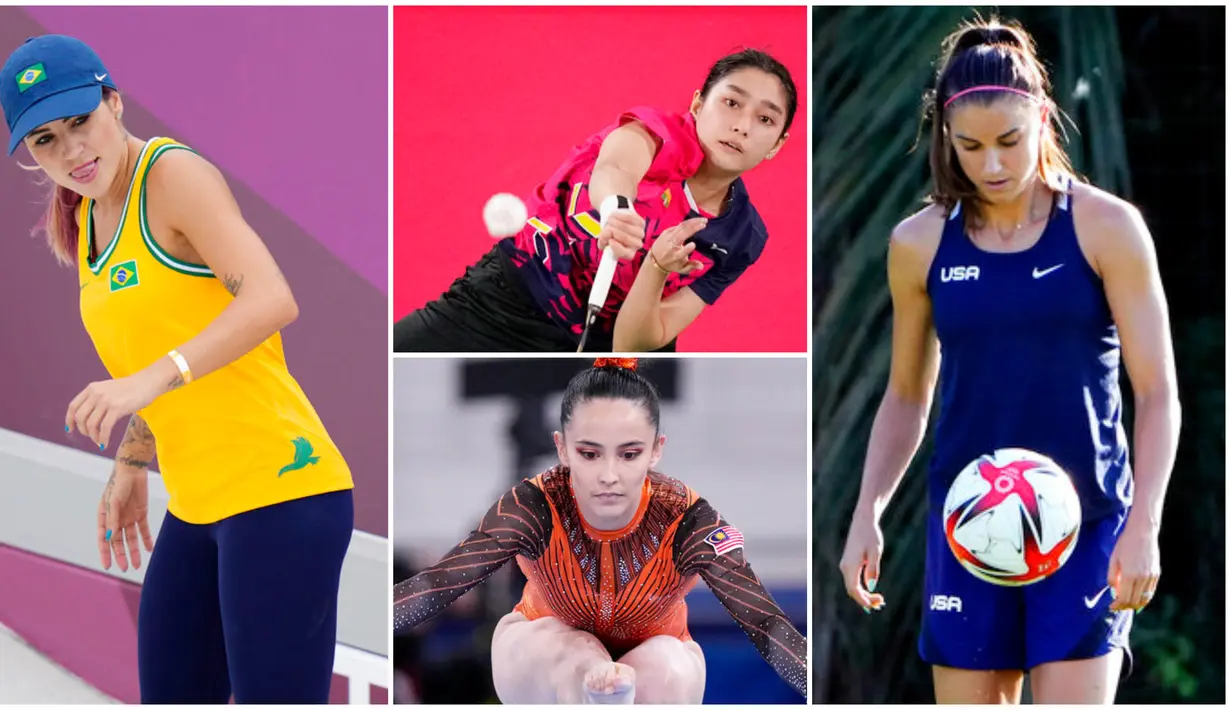 Ajang Olimpiade Tokyo 2020 tidak hanya menampilkan pertandingan yang seru namun juga dihiasi dengan kehadiran para atlet wanita bertalenta nan cantik. Berikut barisan atlet cantik yang ikut memeriahkan pesta olahraga terbesar dunia tersebut.