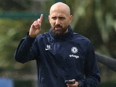 Chelsea telah menunjuk Bruno Saltor sebagai manajer sementara untuk menggantikan Graham Potter di Premier League 2022/2023. (AFP/Adrian Dennis)