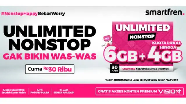 Smartfren Unlimited Nonstop.