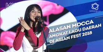 Mocca beberkan alasan nyanyikan lagu manuk dadali di Asian Fest 2018.