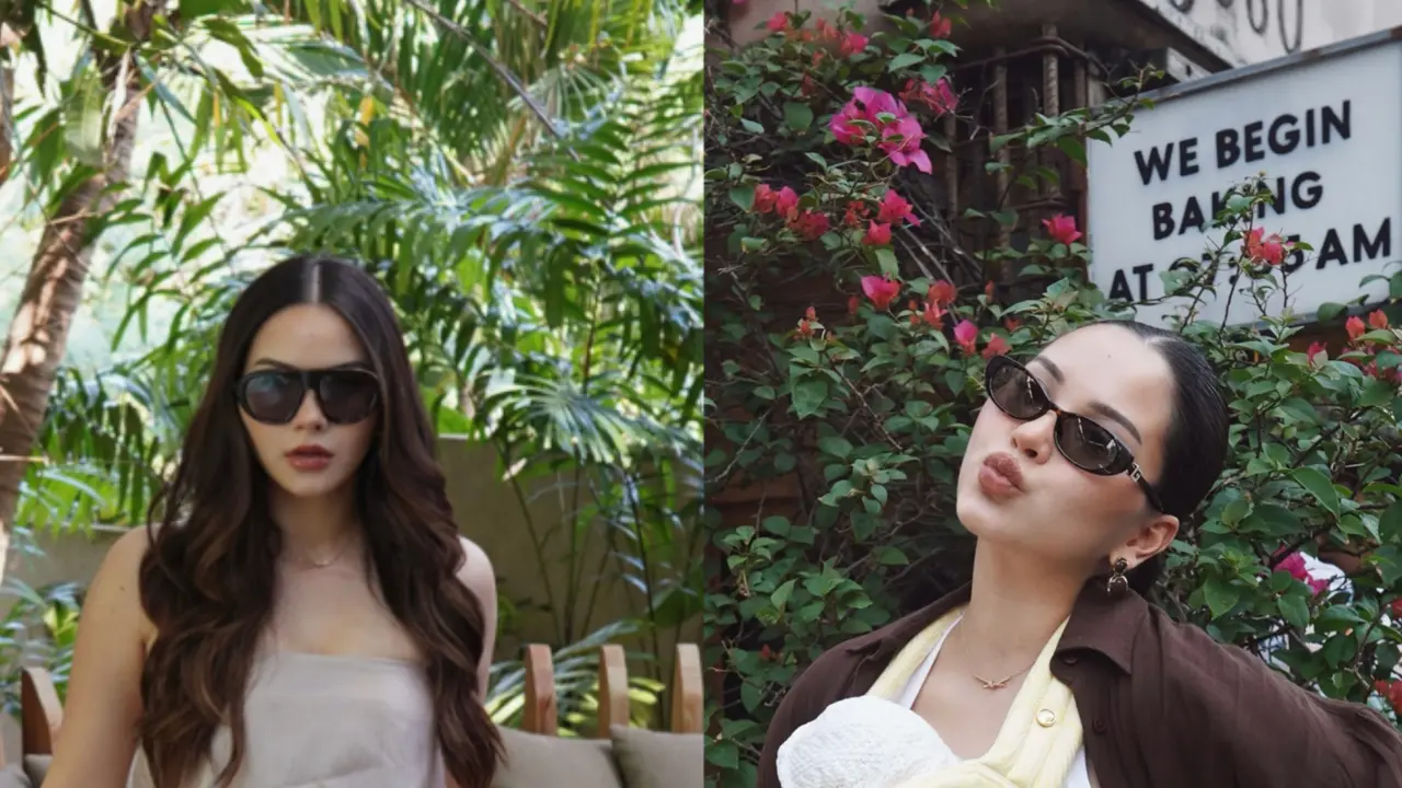 Alyssa Daguise Andalkan Outft Netral untuk Liburan Pertama di Bali Bersama Baby Soleil