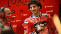 Pembalap Ducati, Pecco Bagnaia di kualifikasi MotoGP Qatar. (Twiitter/Ducati)