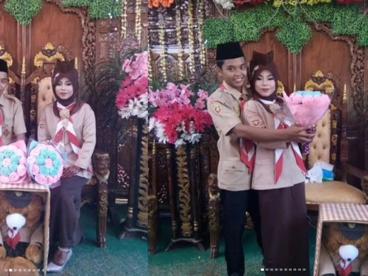 Pakai Seragam Pramuka, Pernikahan Pasangan Asal Palembang Viral - Citizen6  Liputan6.com