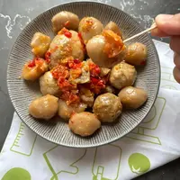 Resep oseng cilok bakso mercon. (dok. Cookpad @Rindu_Dapur)