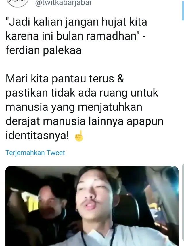 Unggahan akun Twitter Kabar Jabar. (Foto: Dok. Twitter @kabarjabar)