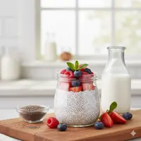Chia Pudding Susu Almond (Image by Gemini AI)