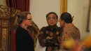 Tampak Menteri Koordinator Kemaritiman Indroyono Susilo ikut dalam pertemuan tersebut, Jakarta, Selasa (4/11/2014). (Liputan6.com/Herman Zakharia)