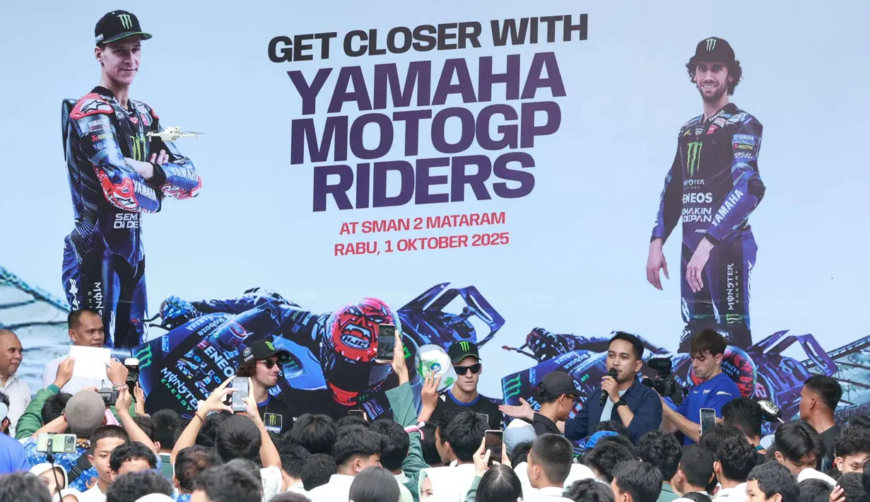 Kedua pebalap tersebut menyebut animo fans MotoGP di Indonesia memang cukup besar di Asia Tenggara. (Bola.com/M Iqbal Ichsan)