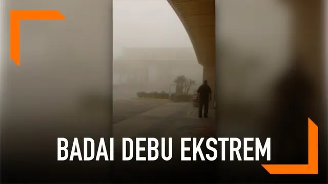 Badai debu ekstrem membahayakan warga Nevada, AS. Kondisi ini sebabkan jarak panda menjadi sempit dan udara menjadi kotor.