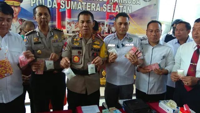 Napi Palembang Perintahkan Dua Anak Kandungnya Jadi Pengedar Narkoba