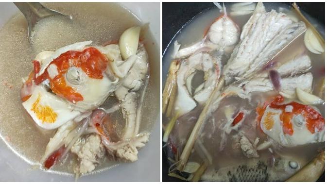 Banyak yang mati, pemilik ikan koi ini kemudian memasaknya jadi sop. (Sumber: Facebook/Amanda Omeychua)