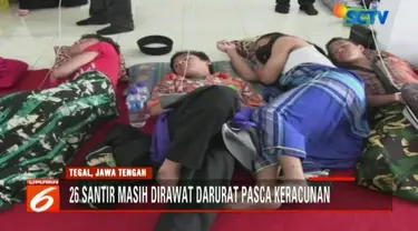 Tiga santri lainnya harus dirujuk ke RSUD Dokter Soesilo karena kondisinya tak kunjung  membaik usai makan nasi dan tempe  dan es kelapa muda yang dicampur dengan minuman kemasan