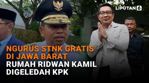 VIDEO: Ngurus STNK Gratis di Jawa Barat, Rumah Ridwan Kamil Digeledah KPK