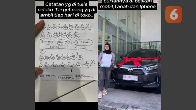 Karyawati apotek di Sidrap curi uang kasih hingga beli mobil dan tanah (Liputan6.com/Istimewa)