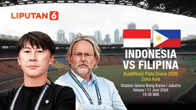 Banner Infografis Klasemen dan Head to Head Timnas Indonesia vs Filipina di Kualifikasi Piala Dunia 2026