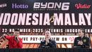 Petarung Indonesia, Ronal Siahaan bersama petarung Malaysia, Putra Abdullah, saat jumpa pers Byon Combat Showbiz Vol. 6: Indonesia vs Malaysia II di Tennis Indoor Senayan, Jakarta, Jumat (21/11/2025). (Bola.com/M Iqbal Ichsan)