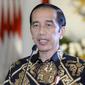 Presiden Joko Widodo (Jokowi) memberikan sambutan secara virtual peringatan HUT ke-56 Partai Golkar menyebut, pandemi COVID-19 membuat kontraksi ekonomi di berbagai negara, tak terkecuali Indonesia, Sabtu (24/10/2020). (Biro Sekretariat Presiden/Kris)