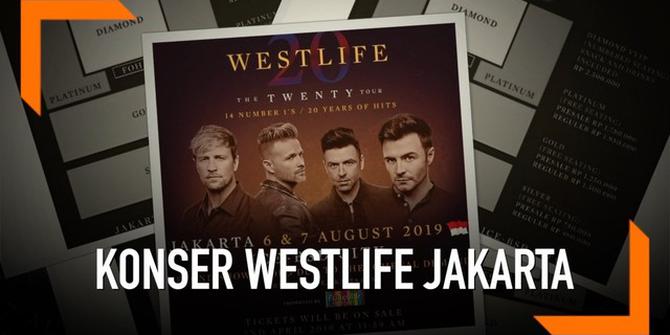 VIDEO: Catat, Tiket Tambahan Konser Westlife Dijual Besok