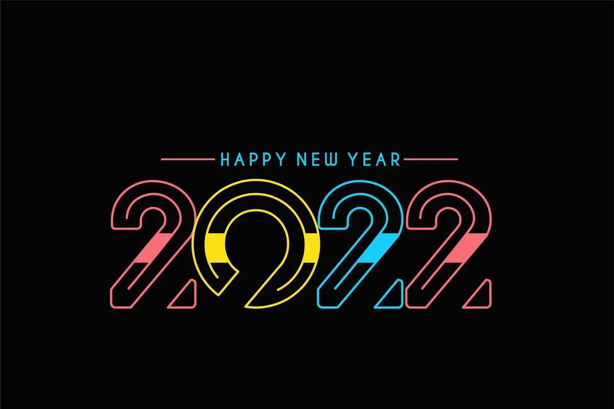 Ilustrasi Tahun Baru 2022