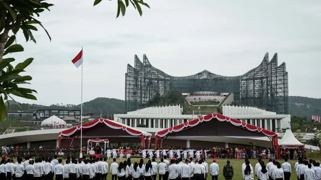 Tak Lagi Jadi Lokasi Pusat Peringatan, Seperti Ini Potret Kemeriahan Upacara HUT ke-80 RI di IKN