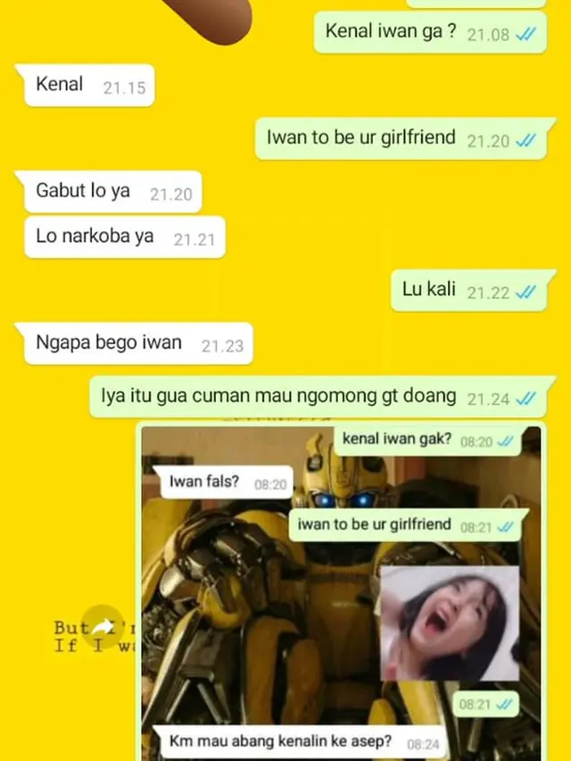 Chat Gombalan Warganet