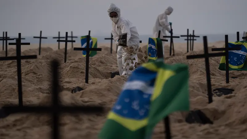 Ratusan Makam Digali di Pantai Copacabana