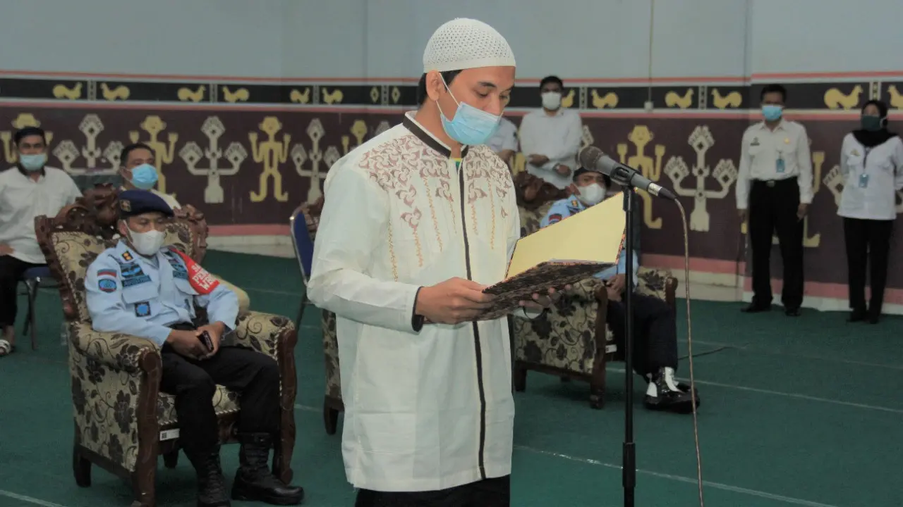 Napiter sumpah setia ke NKRI. (Dian Kurniawan/Liputan6.com)