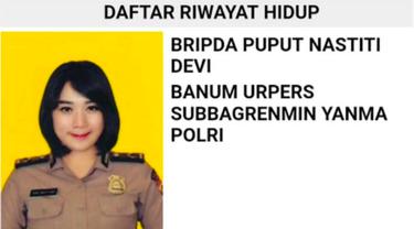 Kenalkan Bripda Puput Nasititi, Sosok yang Disebut Calon Istri Ahok