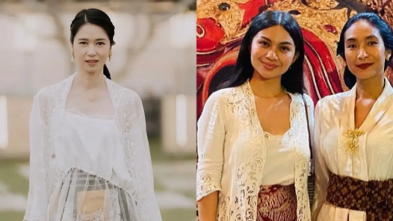 OOTD Atasan Putih Dipadukan dengan Kain Lilit Batik