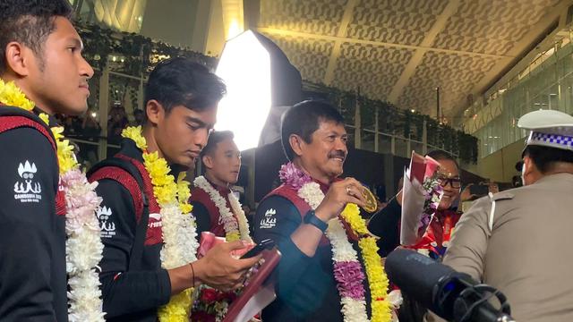 Penyambutan Timnas Indonesia U-22