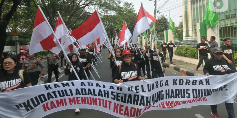 Merawat Ingatan Peristiwa Kudatuli, Ratusan Orang Berjalan Kaki ke Komnas HAM