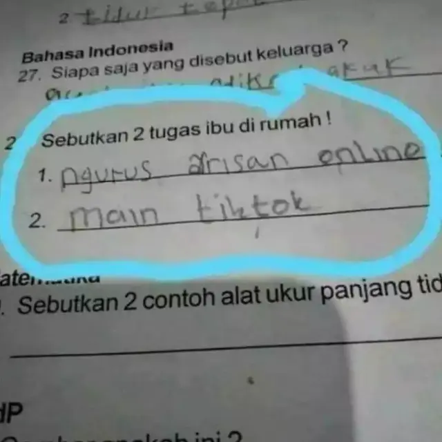 6 Jawaban Murid Ditanya Soal Tugas dan Fungsi Ini Bikin Guru Elus Dada