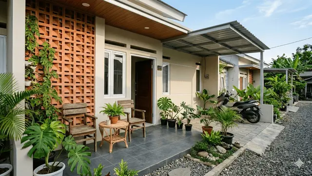 Desain Teras Rumah Subsidi