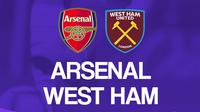 Premier League - Arsenal Vs West Ham United (Bola.com/Adreanus Titus)