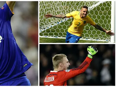 Kabar transfer terkini, Senin (22/8/2016), diwarnai rencana pelatih Chelsea, Antonio Conte untuk reuni dengan bek Juventus, Giorgio Chiellini dan niat Manchester United memboyong Luan yang merupakan wonderkid Brasil di Olimpiade 2016. (AFP)