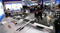 Salah satu teknologi yang dipamerkan di Pameran Teknologi Tinggi Internasional Beijing China ke-23 di Beijing, 17 September 2020. Pameran teknologi tinggi tersebut resmi dibuka di Beijing pada Kamis (17/9), dengan menampilkan deretan pencapaian teknologi terbaru. (Xinhua/Jin Liangkuai)