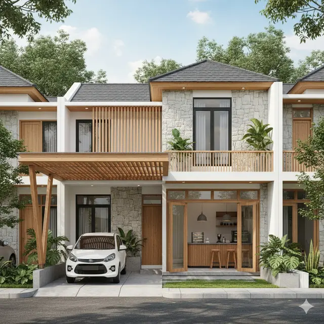 7 Model Rumah Minimalis Depan Ada Garasi dan Ruang Dagang, Solusi Hunian Fungsional dan Estetis di Lahan Terbatas