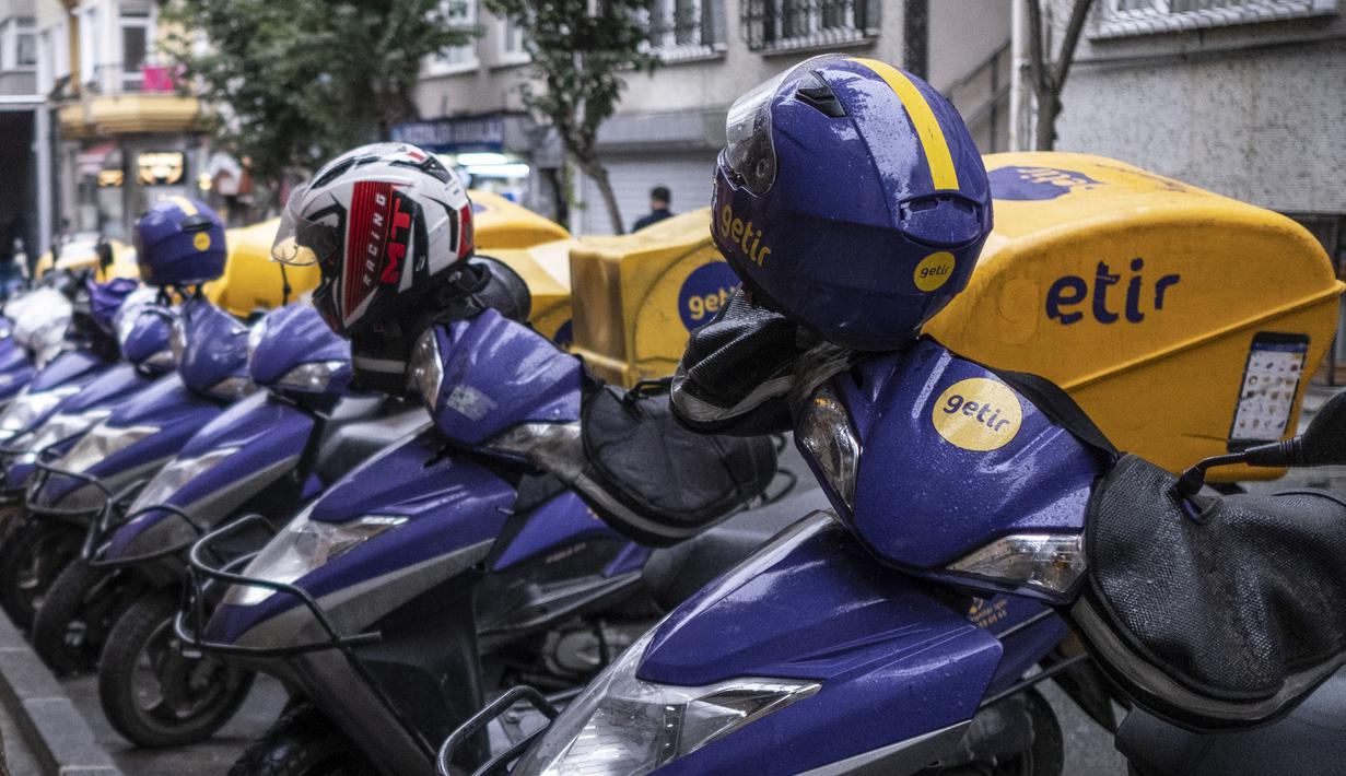 Foto Pandemi Covid 19 Bisnis Kurir Sepeda Motor Berkembang Pesat Di Turki Global Liputan6 Com