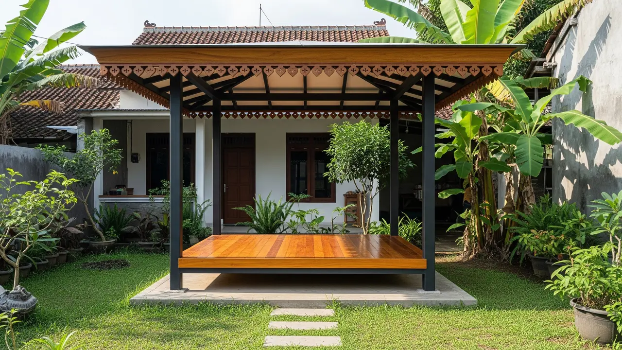 Ide Gazebo Minimalis Belakang Rumah 2026