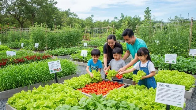 Konsep Kebun Sayur Bersama yang Bisa Jadi Daya Tarik Wisata (AI)
