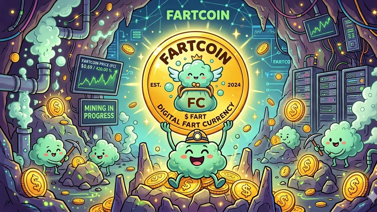 Ilustrasi FARTCOIN. (Foto by AI)