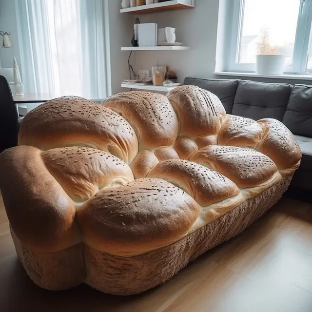 6 Desain Sofa Bentuk Roti Ini Unik Banget, Jadi Ingin Makan