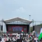 Duta Besar Palestina untuk Indonesia, Zuhair Al-Shun, memberikan terima kasih dan apresiasi sebesar-besarnya kepada rakyat Indonesia yang selalu mendukung Indonesia dalam aksi bela Palestina di Monas, Jakarta pada Minggu (5/11/2023). (Liputan6/Therresia Maria Magdalena Morais)
